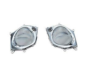 Kuryakyn LED Καλύμματα Ηχείων Μοτοσυκλέτας για Honda '06 - '17 Gold Wing , GL1800 , F6B χρώμιο | Accent Accessory Speaker Grills chrome
