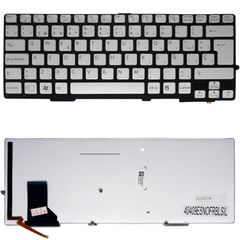 Teclado Español para Portátil - Spanish Laptop Keyboard για Sony Vaio SVS13 SVE13 SVS131 SV-E13 SVS13A 1-490-143-21 149014321USX 1-490-097-11 9Z.N6BBF.401 ES Nο Frame Backlight Silver ( Κωδ.40409ESNOF