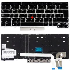 Teclado Español para Portátil - Spanish Laptop Keyboard για Lenovo Thinkpad E480 20KN 20KQ T490 20N2 20N3 E485 20KU E490 20N8 20N9 L480 20LS 20LT R480 01YP240 01YP320 01YP400 SN20P32754 20KN0006AU ES