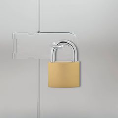 Κλειδαριά U με Κλειδιά Ορείχαλκος 7,4 x 2,1 x 10,6 εκ Σίδερο 3417320