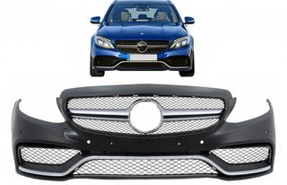 Μπροστινός προφυλακτήρας κατάλληλος για Mercedes C-Class W205 S205 C205 A205 (2014-2018) Limousine T-Model Coupe Cabriolet C63 Design