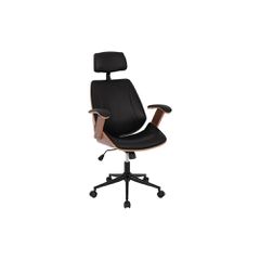 ΚΑΡΕΚΛΑ ΓΡΑΦΕΙΟΥ ΔΙΕΥΘΥΝΤΙΚΗ SUPERIOR PRO HM1109.01 ΚΑΡΥΔΙ-ΜΑΥΡO PU 63x67x123Yεκ.