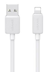 USAMS καλώδιο Lightning σε USB US-SJ694, 2.4A, 480Mbps, 2m, λευκό