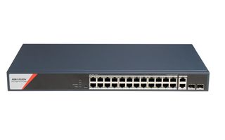 Hikvision DS-3E1528HP-SI-24P2T2F Switch 24x Gigabit PoE 2x RJ45, 2x SFP