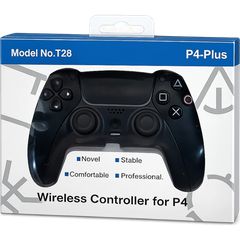 PS4 T28 P4-Plus Gamepad Ασύρματο Controller Black-thumb-1