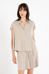 Philosophy Ribbed Cropped Shirt SH77267