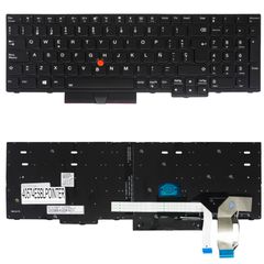 Teclado Español para Portátil - Spanish Laptop Keyboard για Lenovo ThinkPad E580 20KS 20KT E585 20KV E590 20NB 20NC L590 20Q7 20Q8 L580 20LW 20LX P52 20M9 20MA 01YP680 ES Pointer Backlight Black ( Κωδ