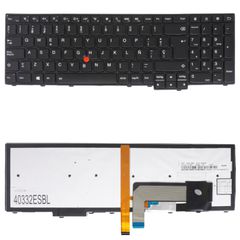Teclado Español para Portátil - Spanish Laptop Keyboard για Lenovo Thinkpad T540p 20BE T550 20CJ T560 20FH L560 20F1 L570 20J8 L540 20AU P50s 20FK E440 20C5 W540 20BH 04Y2689 01AX610 00PA647 ES Pointe