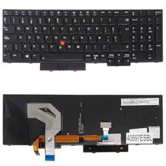 Teclado Español para Portátil - Spanish Laptop Keyboard για Lenovo ThinkPad T570 20JW 20JX P51S 20K0 T580 P52S 01HX259 01HX219 SN8361BL SN20M07943 SN20M07847 SN8361-US SG-85520-XUA ES Pointer Backligh