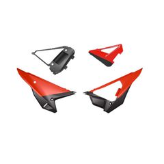 Racetech Revolution Side Panels Kit - Red-thumb-1