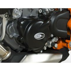 R Racing Left Crankcase Protection Cover Black Ktm/Husqvarna