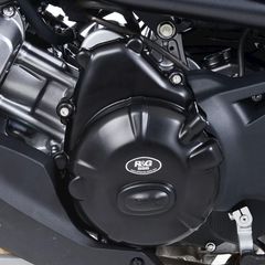 R Racing Race Series Left Crankcase Protection Cover (Clutch) - Black Honda Nc750-X