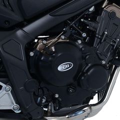 R Racing Race Series Right Engine Case Protection Cover - Black Honda