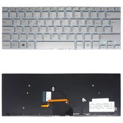 Teclado Español para Portátil - Spanish Laptop Keyboard για Sony Vaio SVF SVF14 SVF14E SVF142 SVF143 SVF14N SVF1432 SVF1421 SVF 14E 9Z.NADBQ.20F ES No Frame Backlight Silver ( Κωδ.40314ESNOFRBLSIL )