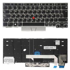 Teclado Español para Portátil - Spanish Laptop Keyboard για Lenovo ThinkPad X280 20KF 20KE X390 20Q1 20SC A285 20MW X395 20NL 20NM L13 Yoga 20R5 20R6 Gen 2 20VH X13 20T3 01YP080 ES Pointer Βlack Silve