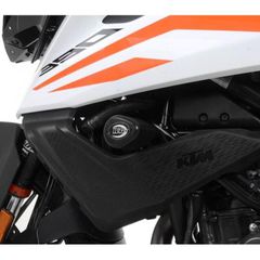 R Racing Aero Crash Protectors - Orange Ktm 390 Adventure