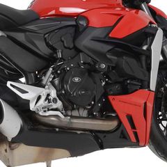 R Racing Aero Crash Protectors Black Ducati Panigale V2