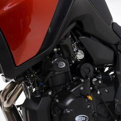 R Racing Aero Crash Protectors - Black Yamaha Tracer 7