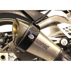 R Racing Exhaust Guard Black Akrapovic Hexagonal Muffler