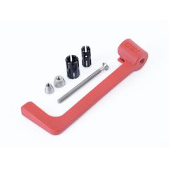 R Racing Moulded Lever Guard - Red Aprilia Rs660