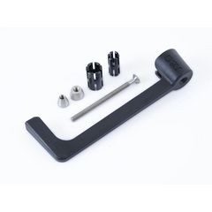 R Racing Moulded Lever Guard - Black Triumph