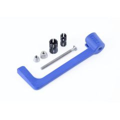 R Racing Moulded Lever Guard - Blue Triumph