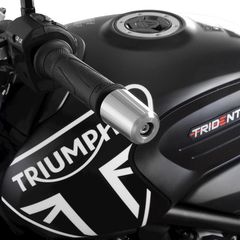 R Racing Bar Ends Stainless Steel - Triumph