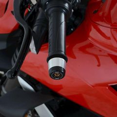 R Racing Bar Ends Black Ducati Streetfighter V4