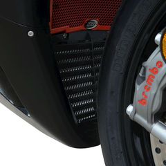 R Racing (Oil) Radiator Guard Black Honda Cbr1000R-Rr