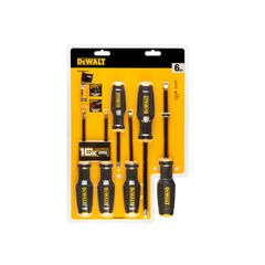 Dewalt Σετ Κατσαβίδια 6 τεμ (PH1/2/3/ & 5,5mm/6,5mm/8mm) (DWHT62056-0)