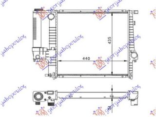 ΨΥΓΕΙΟ ΓΙΑ ΟΛΑ ΒΕΝΖΙΝΗ ΜΗΧΑΝΙΚΟ +AC (440x440x32) (BRAZED) - 058906345