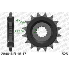 Afam Steel Noise Free Front Sprocket - 525