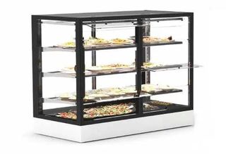 ΠΡΟΣΦΟΡΑ!!! SAYL IN-120-90CS (120x60x65cm) Επιτραπέζια Θερμαινόμενη Βιτρίνα INTEGRA COMPACT +60°C - με 3 Ράφια (Πρόσβαση Μπροστά: Πορτάκι - Πρόσβαση Πίσω: ΝΑΙ)