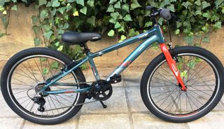 All - Mountain Energy 2026 Enigma 24" V-Brake Alloy Shiny Greygreen 'n' Red Glossy
