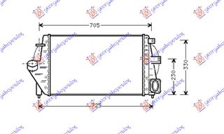 ΨΥΓΕΙΟ INTERCOOLER 2.2 TD (600x378x34) - 075506200