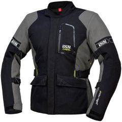 IXS ST PLUS LAMINATED 4 SEASONS JACKET - BLACK / GREY