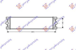 ΨΥΓΕΙΟ INTERCOOLERΠΕΤΡΕΛΑΙΟ 2003- (74x175x40) - 084806200