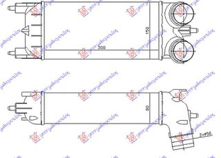 ΨΥΓΕΙΟ INTERCOOLER 1.6 THP ΒΕΝΖΙΝΗ (300x150x80) - 085706220
