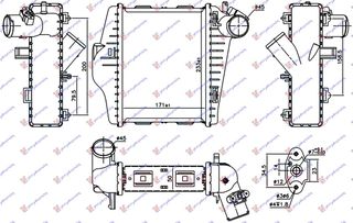 ΨΥΓΕΙΟ INTERCOOLER 1.0i TURBO (171x233x50) (MAHLE BEHR PREMIUM LINE) - 086506200