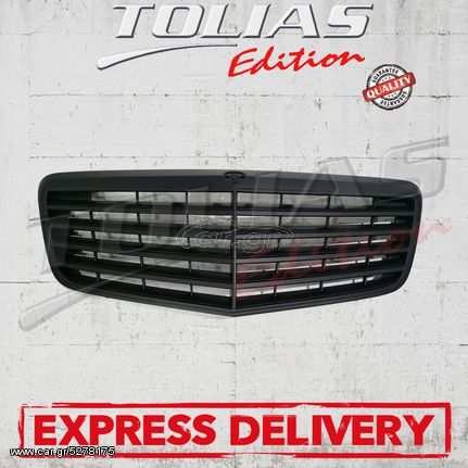 MERCEDES BENZ E CLASS W211 SPORT GRILLE 06-09 Type AVANTGARDE TOTAL BLACK / ΜΑΣΚΑ ΠΡΟΦΥΛΑΚΤΗΡΑ 