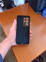 Samsung δερμάτινη Carbon βελούδινη-thumb-1