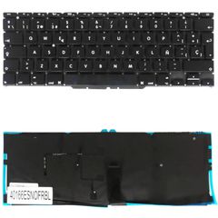 Teclado Español para Portátil - Spanish Laptop Keyboard για Apple MacBook Air 11'' A1370 A1465 MC505 MC506 MC968 MD223 MD224 MD711 MC969 MD712 661-6072 661-5739 069-7004-A ES Nο Frame Backlight Black