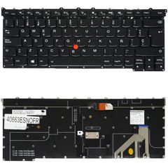 Teclado Español para Portátil - Spanish Laptop Keyboard για Lenovo ThinkPad X1 Carbon 3rd Gen 20BS 20BT 2015 SN20G18565 00HN975 01YQ389 00HN949 ES Nο Frame Backlight Pointer Black ( Κωδ.40663ESNOFR )