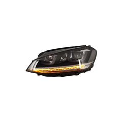 Fanária Emprós 3D LED Proboleís Hméras (DRL) katállhloi gia VW Golf 7 VII (2012-2017) Ashmí R-Line LED Dunamikí Seiriakí Roí Fotismós strofís-thumb-5