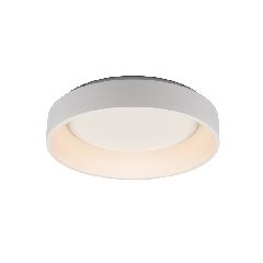 Φωτιστικό οροφής LED APOLLO 48W με δυνατότητας επιλογής απόχρωσης φωτός CCT 5350lm λευκό μεταλλικό ματ D60xH14cm