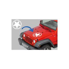 Autokóllhto Star Universal katállhlo gia Jeep Wrangler JK Truck í álla Autokínhta Leukó