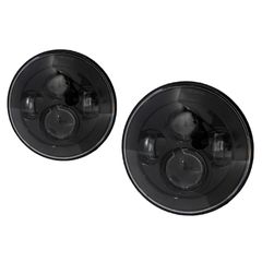 Fanária Emprós CREE LED 7 intsón katállhloi gia Jeep Wrangler JK TJ LJ Land Rover Defender Mercedes W463 Mavro