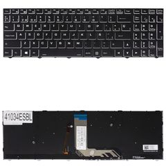 Teclado Español para Portátil - Spanish Laptop Keyboard για Clevo N15Z3 PB70 PB71 PB50 PB51 NP50 NP50D5 NP50DB NP50DE NP50HH NP50HJ NS50MU NP50HK NP50PNH 6-80-N15Z0-01D-1 ES Backlight Black ( Κωδ.4103