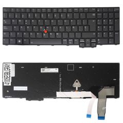 Teclado Español para Portátil - Spanish Laptop Keyboard για Lenovo ThinkPad L15 Gen 3 21C3 21C4 P16s Gen 1 21BT 21BU T16 Gen 1 21CH 21CJ 5N21D93615 5N21K05050 ES Pointer Backlight Gray with Βlack Fram
