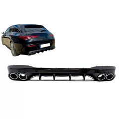 Píso diachvths kai ákres exátmishs Chrómio katállhles gia Mercedes CLA X118 Shooting Brake C118 Koupé Seirá Athlhtikí (2019-06.2025) Aerodunamikó pakéto Schediasmós CLA45S